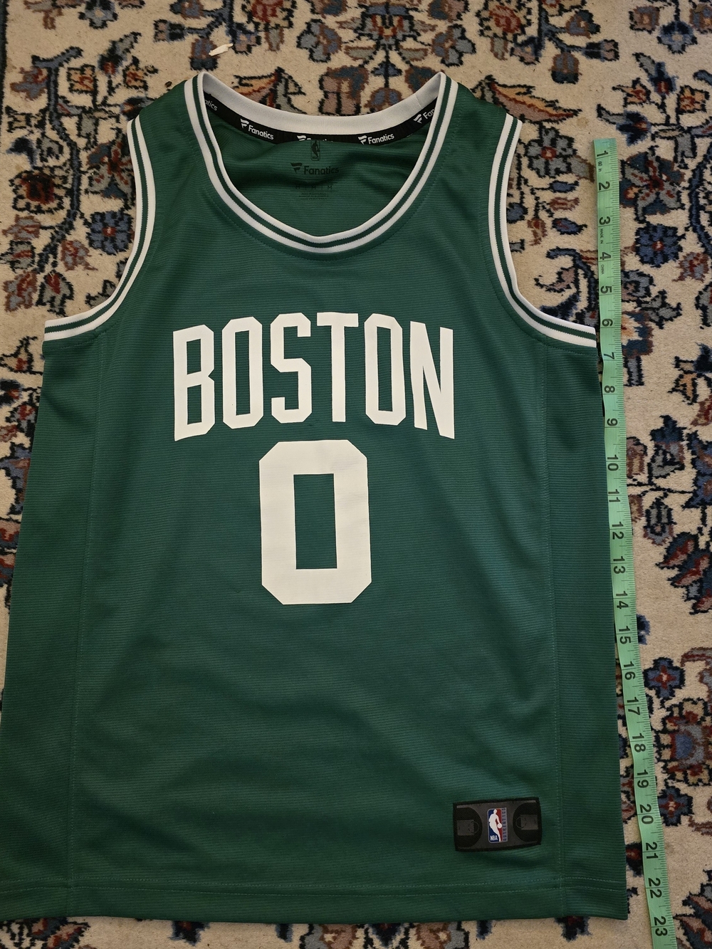 Tatum Youth Medium Boston Celtics Basketball Jersey with White Lettering